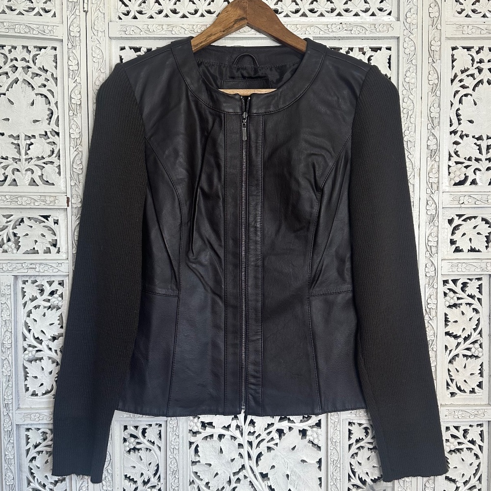 Vintage NWT Jaclyn‎ Smith Chocolate Brown Lamb Skin Leather Jacket Sz Small